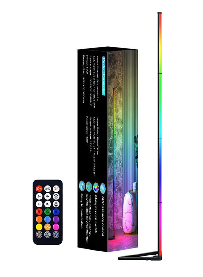 Smart LED Corner Floor Lamp 1000 Lumens Color Changing Standing Light with Music Sync