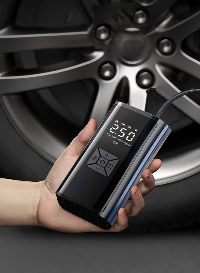 Wireless Smart Tire Inflator for Car, Portable Electric Air Pump with Digital Display,